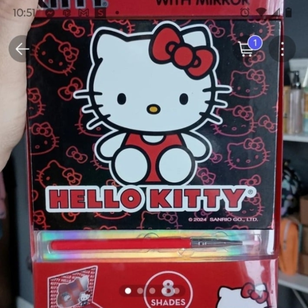 Hello Kitty Makeup Palette with Mirror